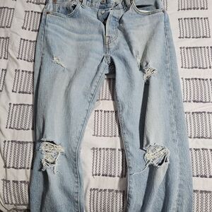 Trendy Light Blue Boyfriend Jeans